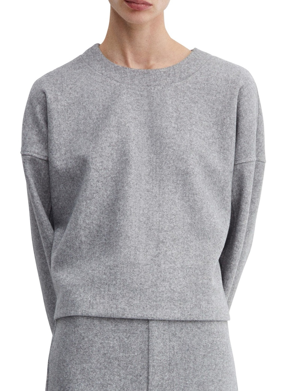 MANGO Max Seamed Pullover Sweatshirt (Size XL)
